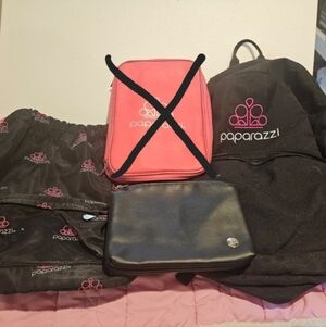3 Pc Paparazzi Bag, Bookbag, Cinch Bag & Crossbody